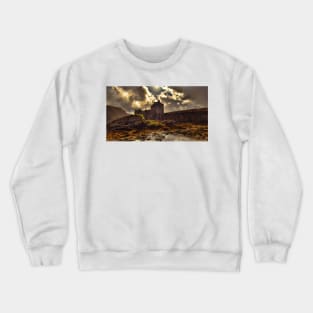 Rain Storm-Eilean Donan Castle,Scotland Crewneck Sweatshirt